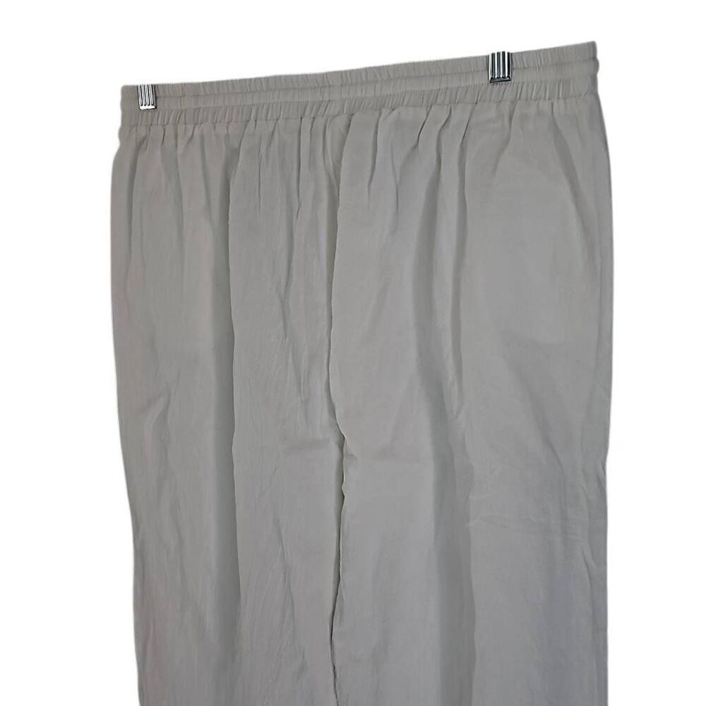 White elastic drawstring pants, slacks. Size XXL. - Picture 5 of 7